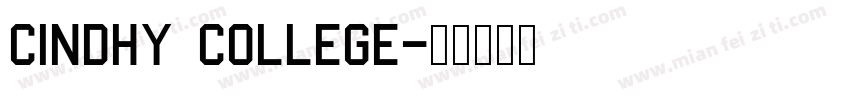 Cindhy College字体转换